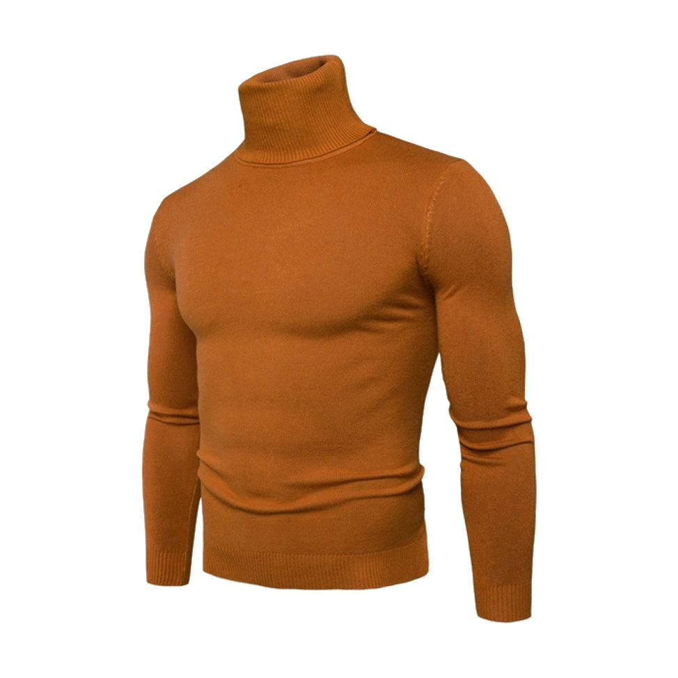Polo Neck Jumper by Knithouse Green