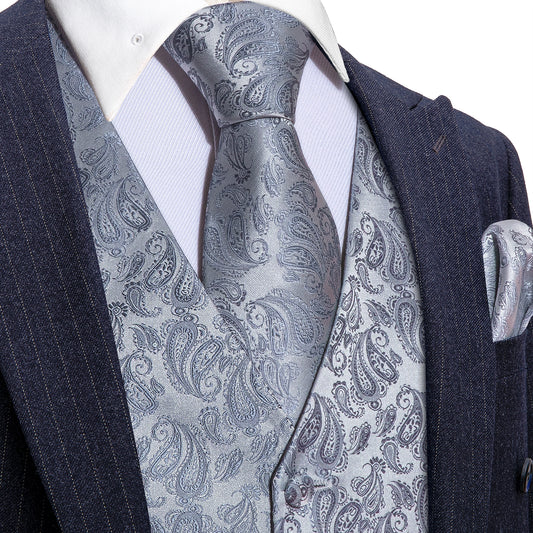 Men's Designer Waistcoat Buy 1 Get 1 Free Random Design in Your Size Vintage Vest Silky Set Tuxedo Gilet Cashew Metal