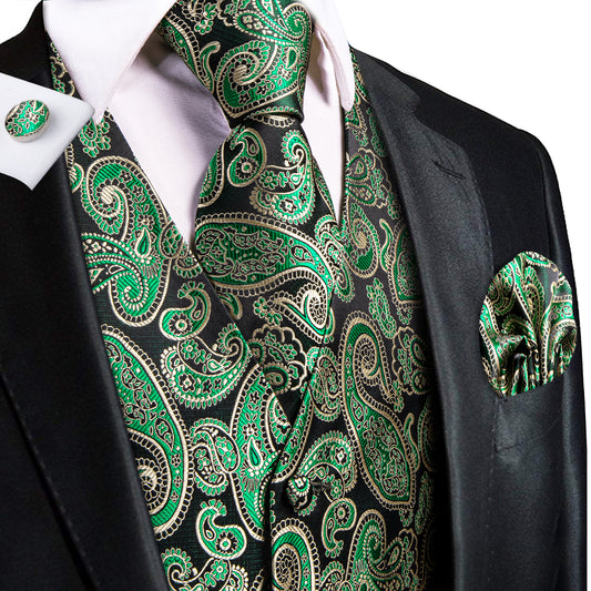 Men's Designer Waistcoat Buy 1 Get 1 Free Random Design in Your Size Vintage Vest Silky Set Tuxedo Gilet Eme Rald
