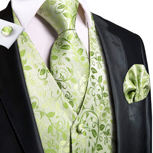 Men's Designer Waistcoat Buy 1 Get 1 Free Random Design in Your Size Vintage Vest Silky Set Tuxedo Gilet March Fern