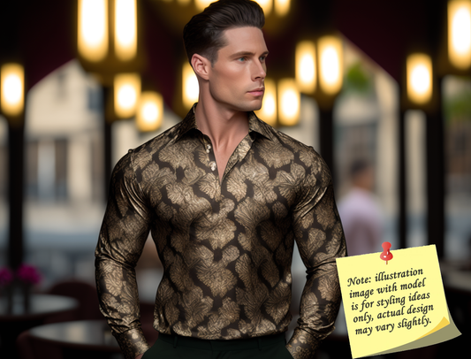 Novelty Silky Shirt Sale Buy 1 Get 1 Free Random Design in Your Size - Metalic Hold