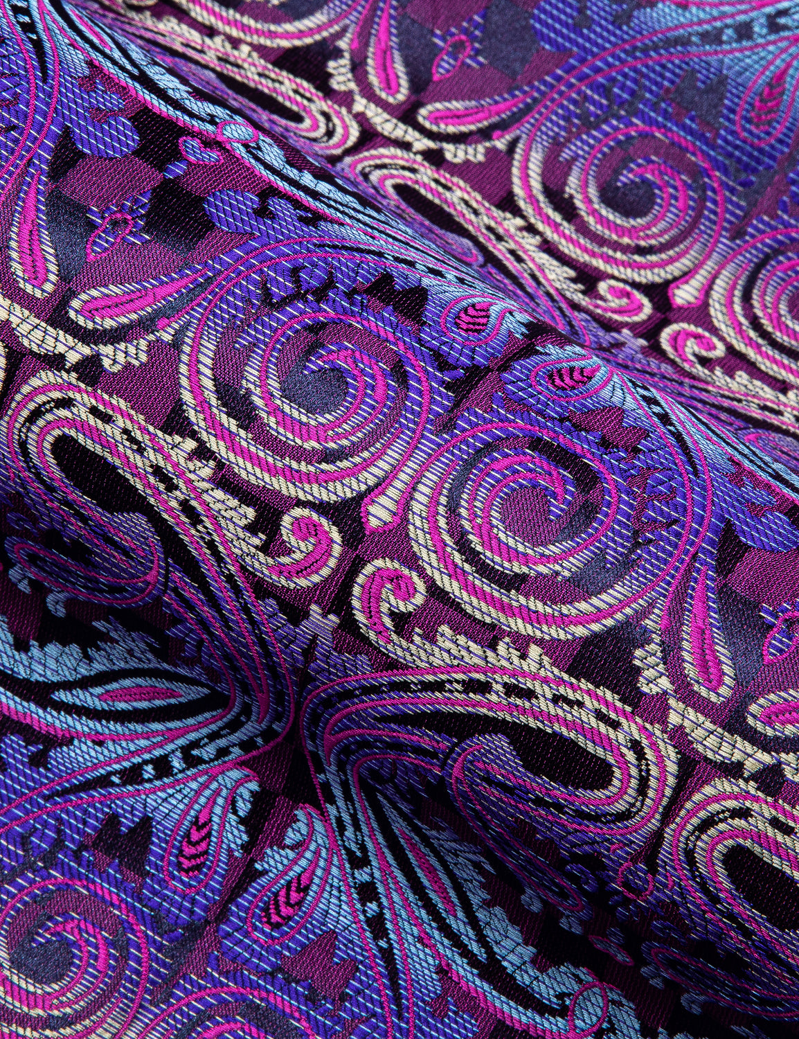 Novelty Silky Shirt - Purple Neon