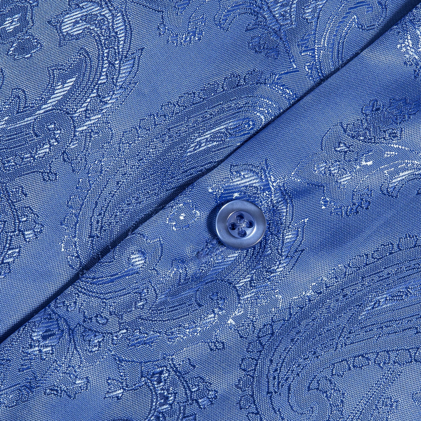 Novelty Silky Shirt - Lake Paisley