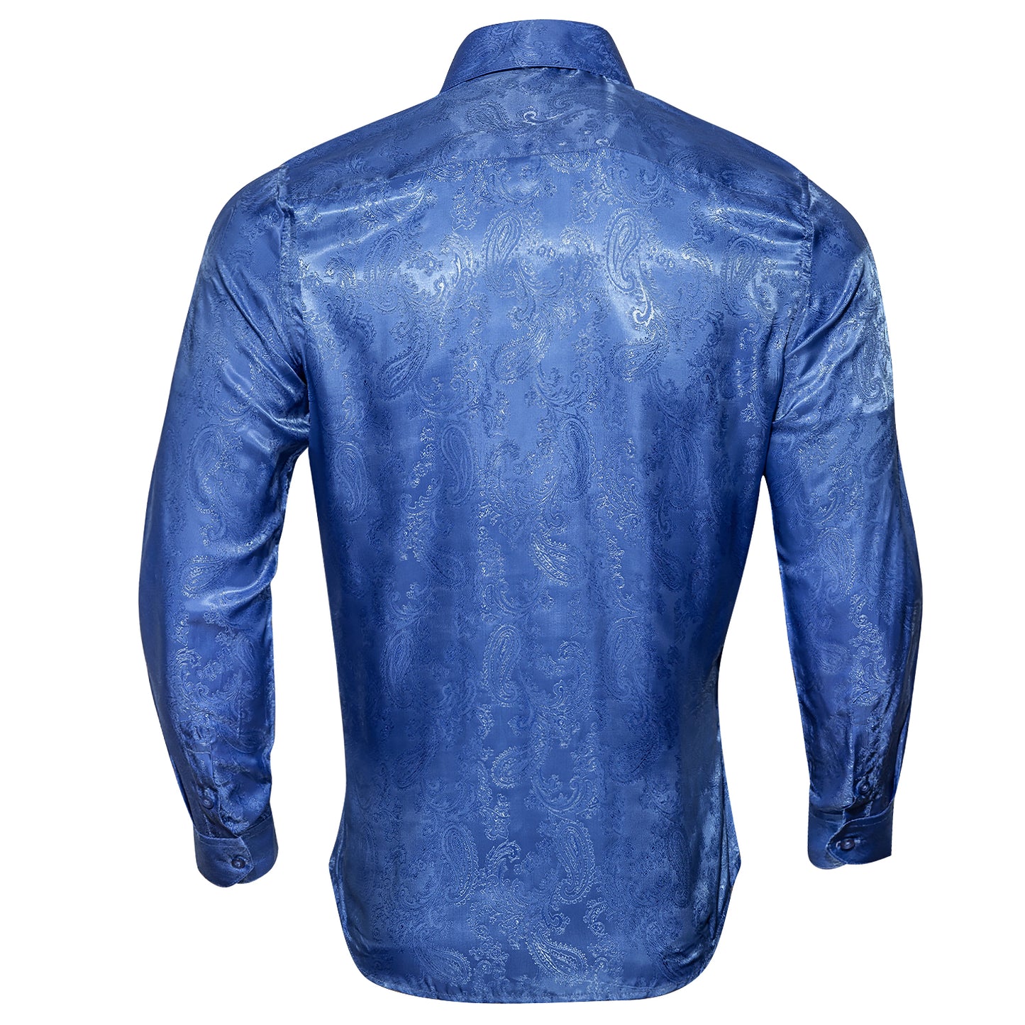 Novelty Silky Shirt - Lake Paisley