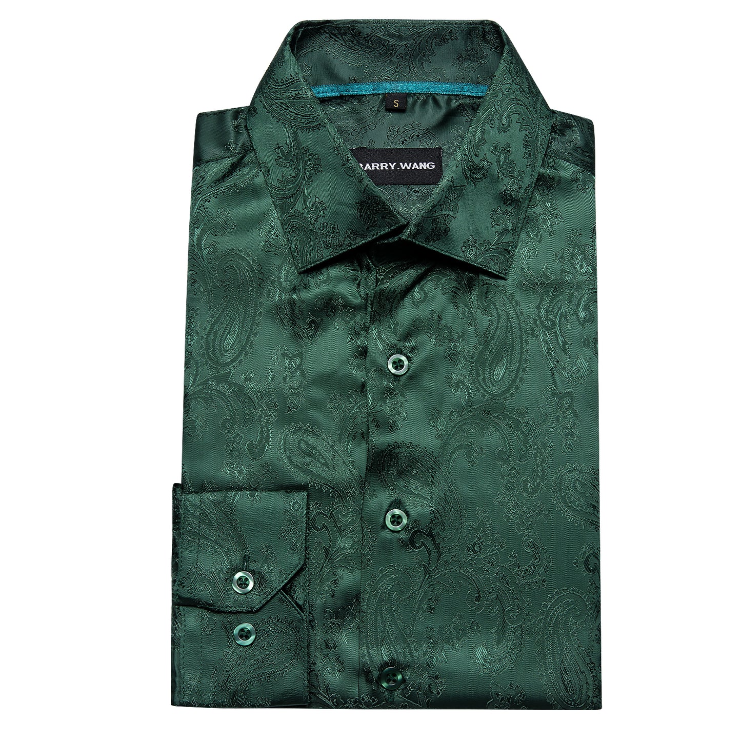 Novelty Silky Shirt - Fern Paisley