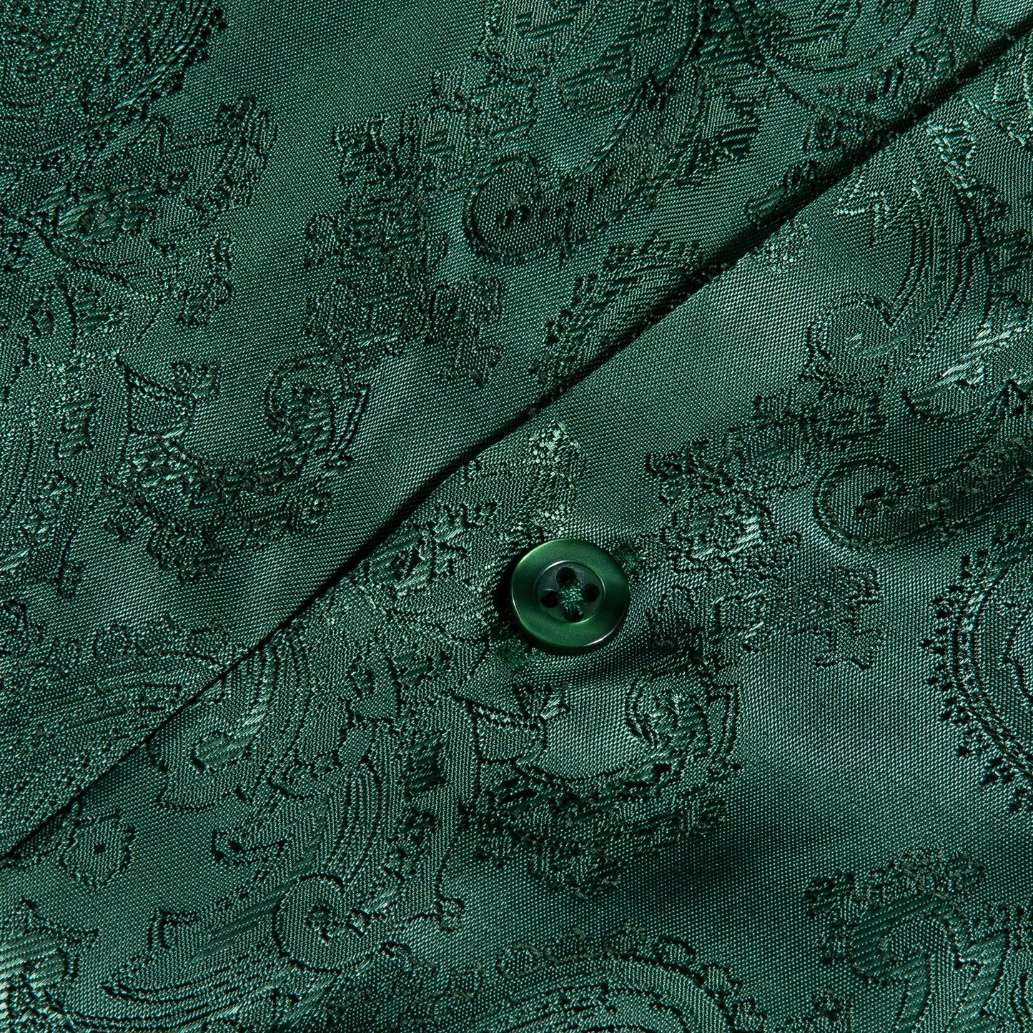 Novelty Silky Shirt - Fern Paisley