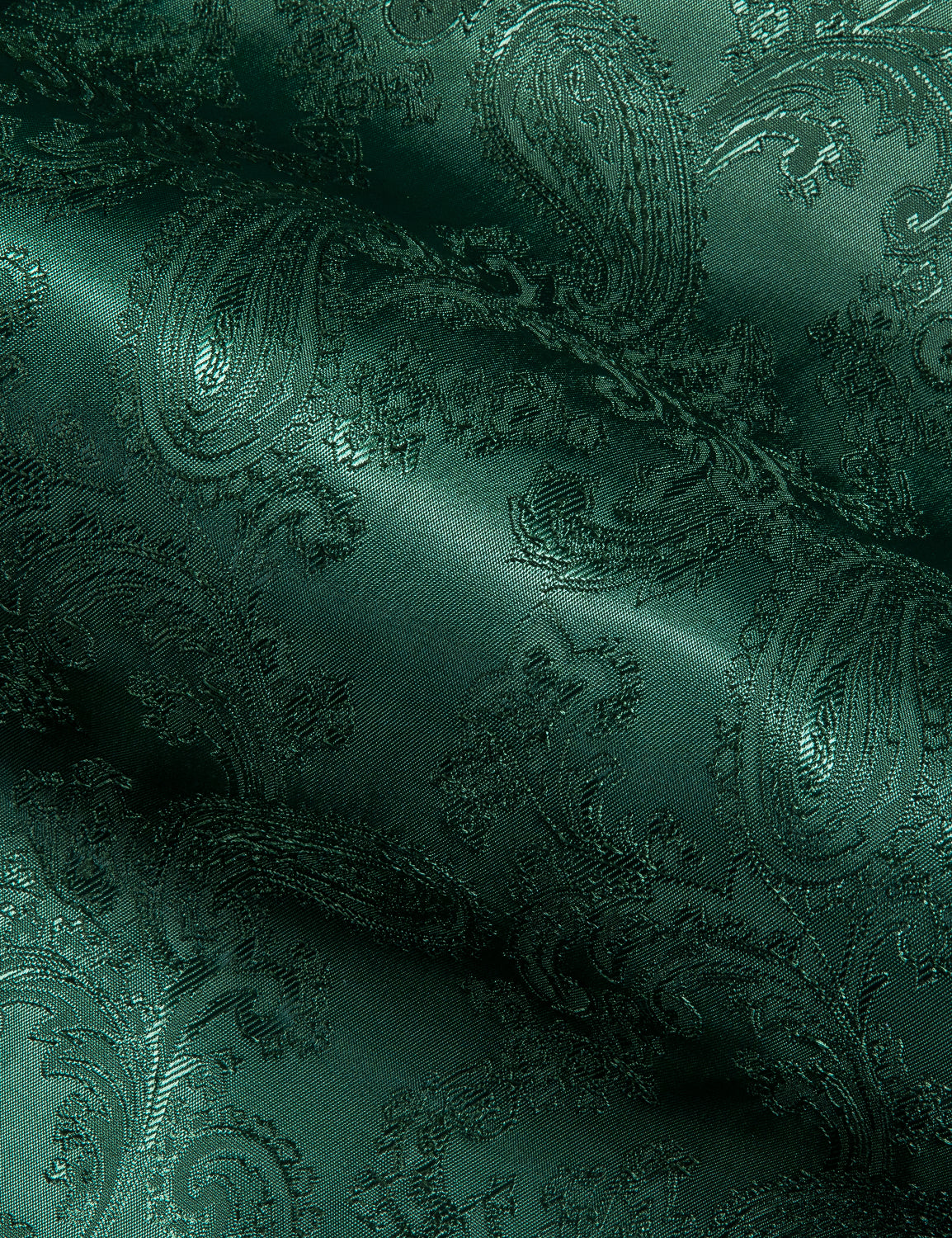Novelty Silky Shirt - Fern Paisley