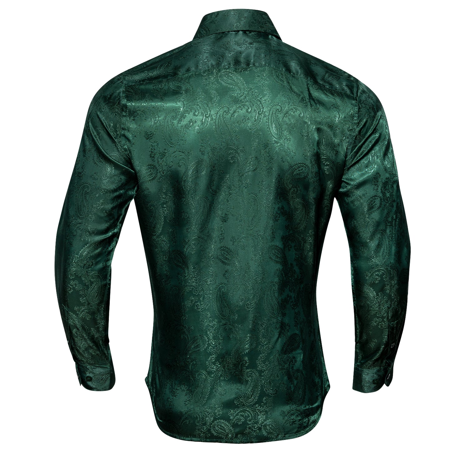 Novelty Silky Shirt - Fern Paisley