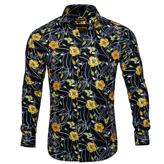 Novelty Printed Shirt Sale Buy 1 Get 1 Free Random Design in Your Size - Buttercup Yellow