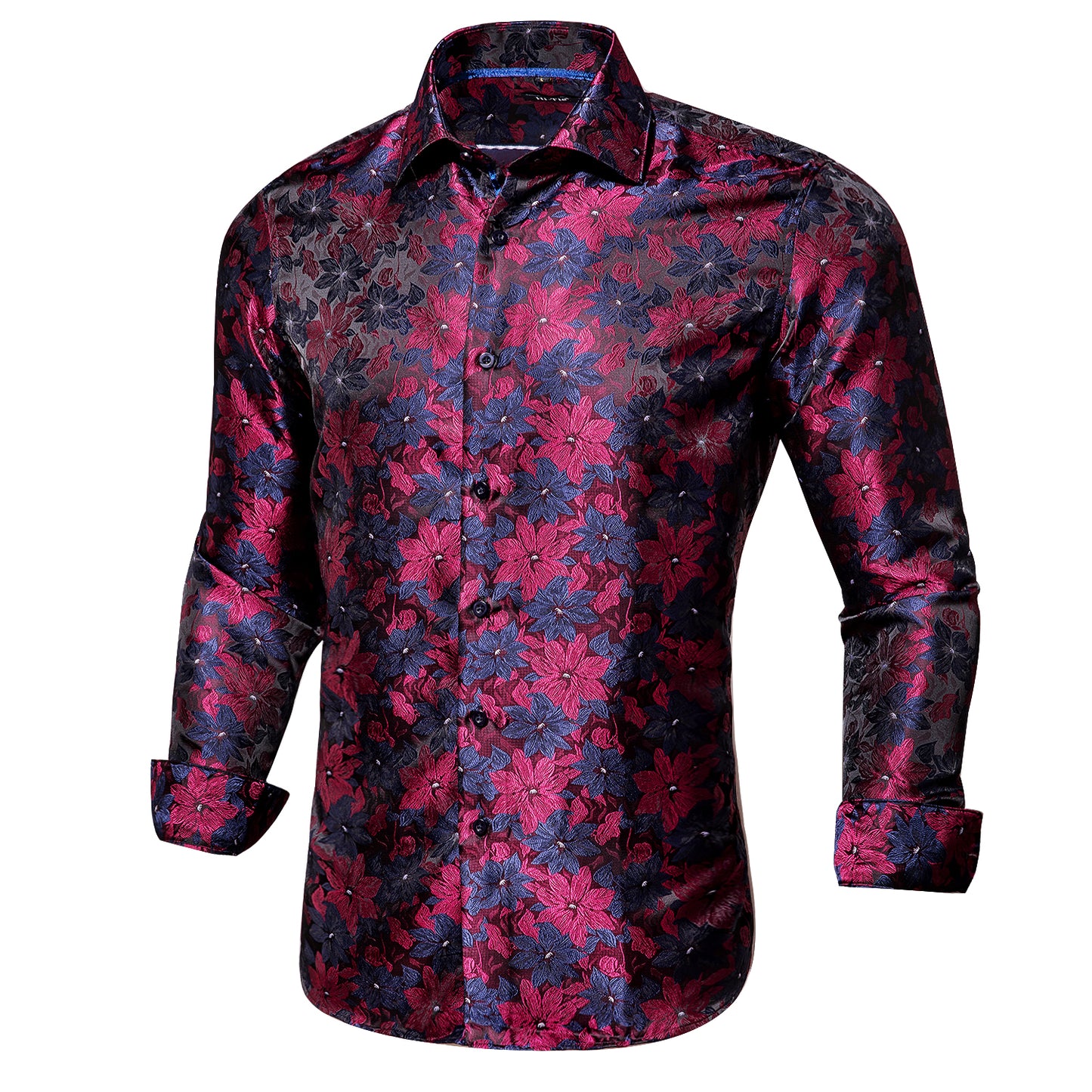 Novelty Silky Shirt - Deep Fall