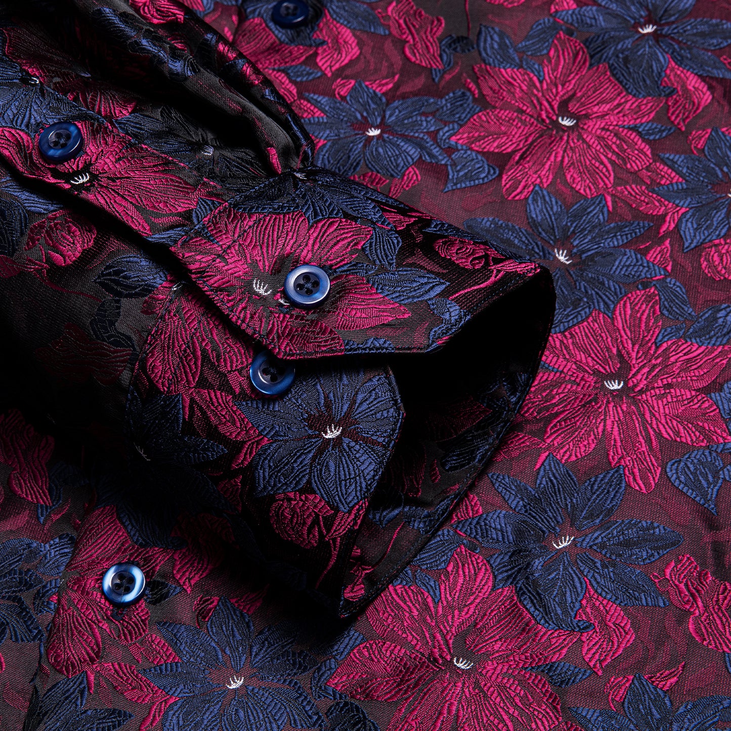 Novelty Silky Shirt - Deep Fall