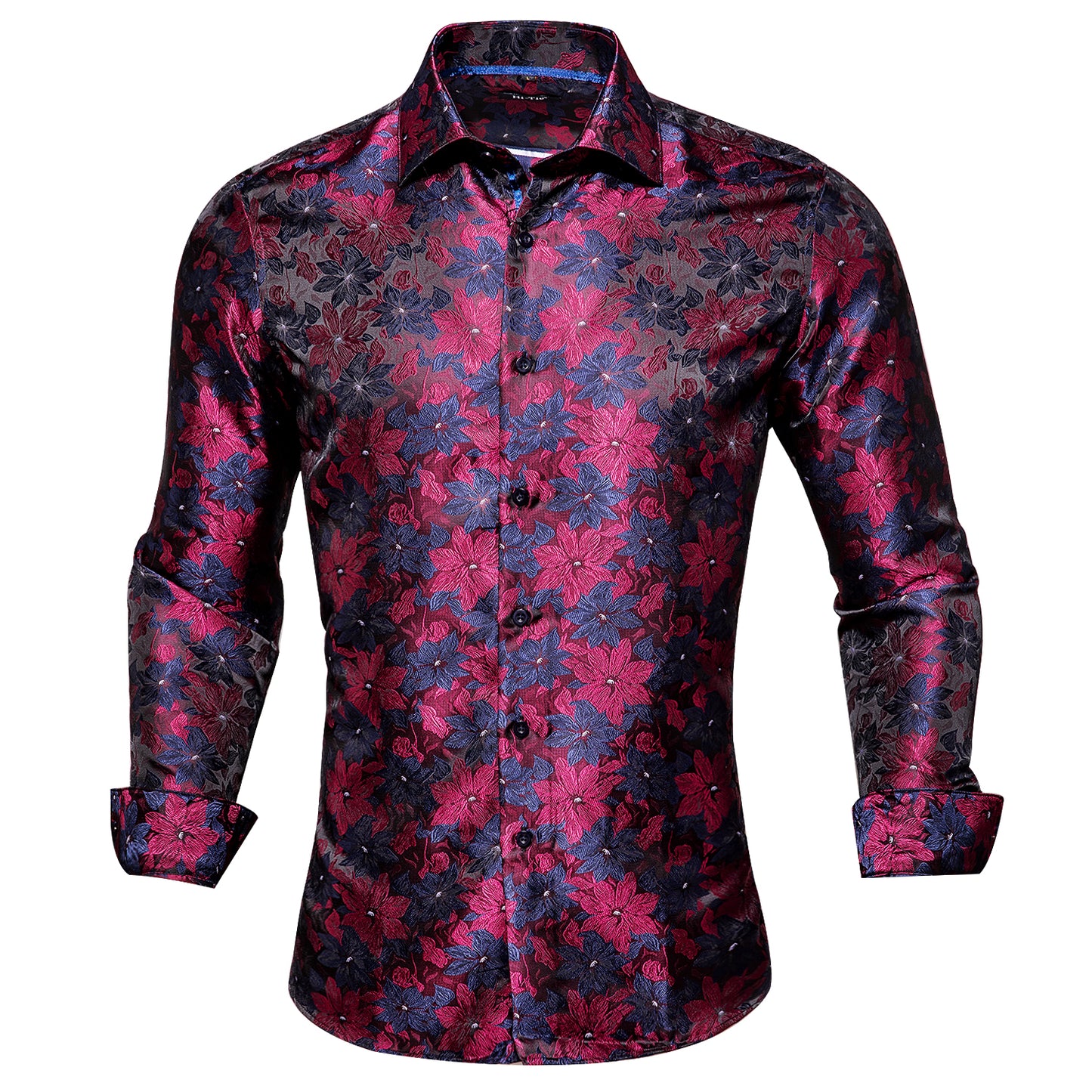 Novelty Silky Shirt - Deep Fall