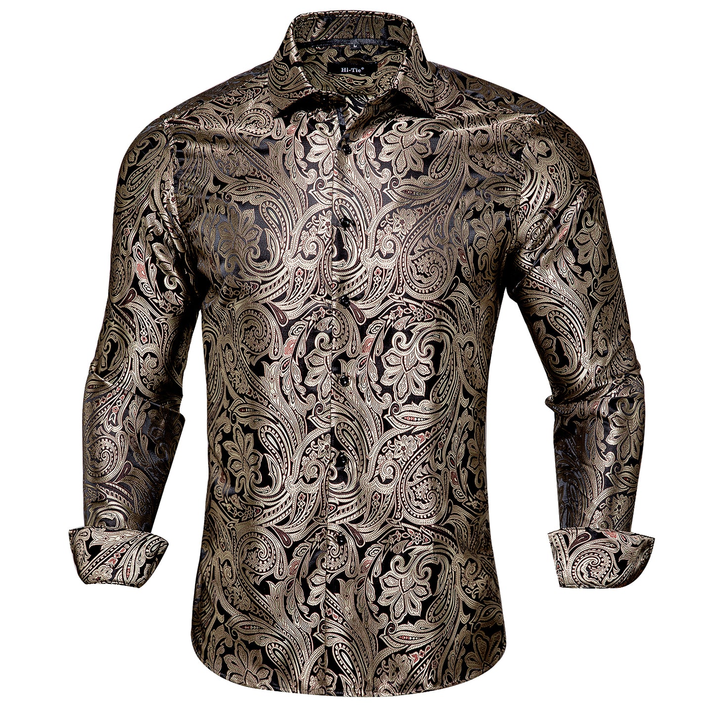 Novelty Silky Shirt - Dusty Black