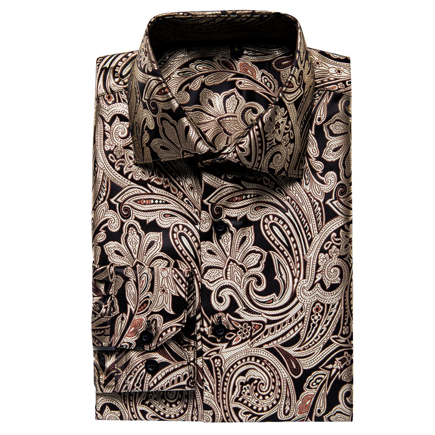 Novelty Silky Shirt - Dusty Black