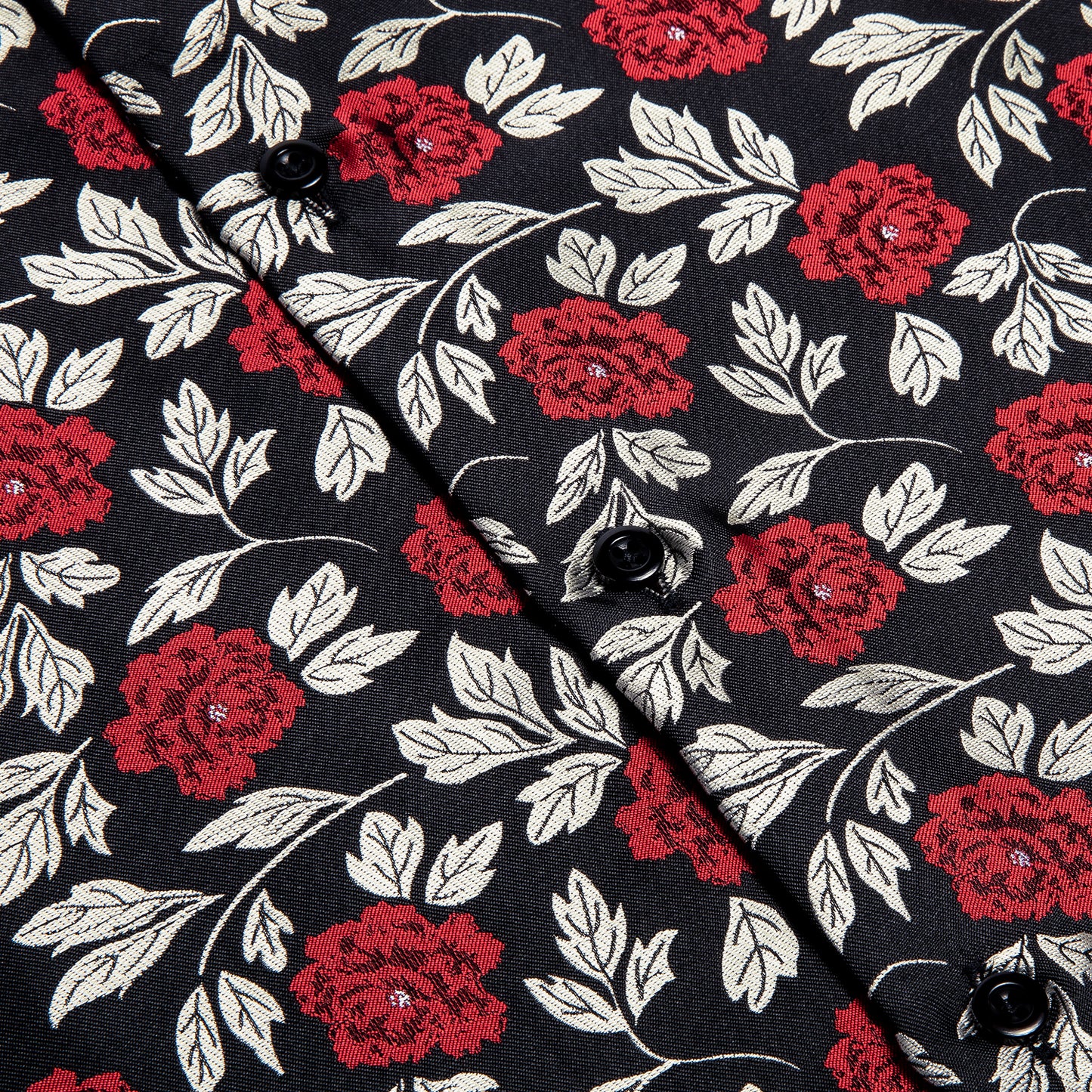 Novelty Silky Shirt - Red Marigold