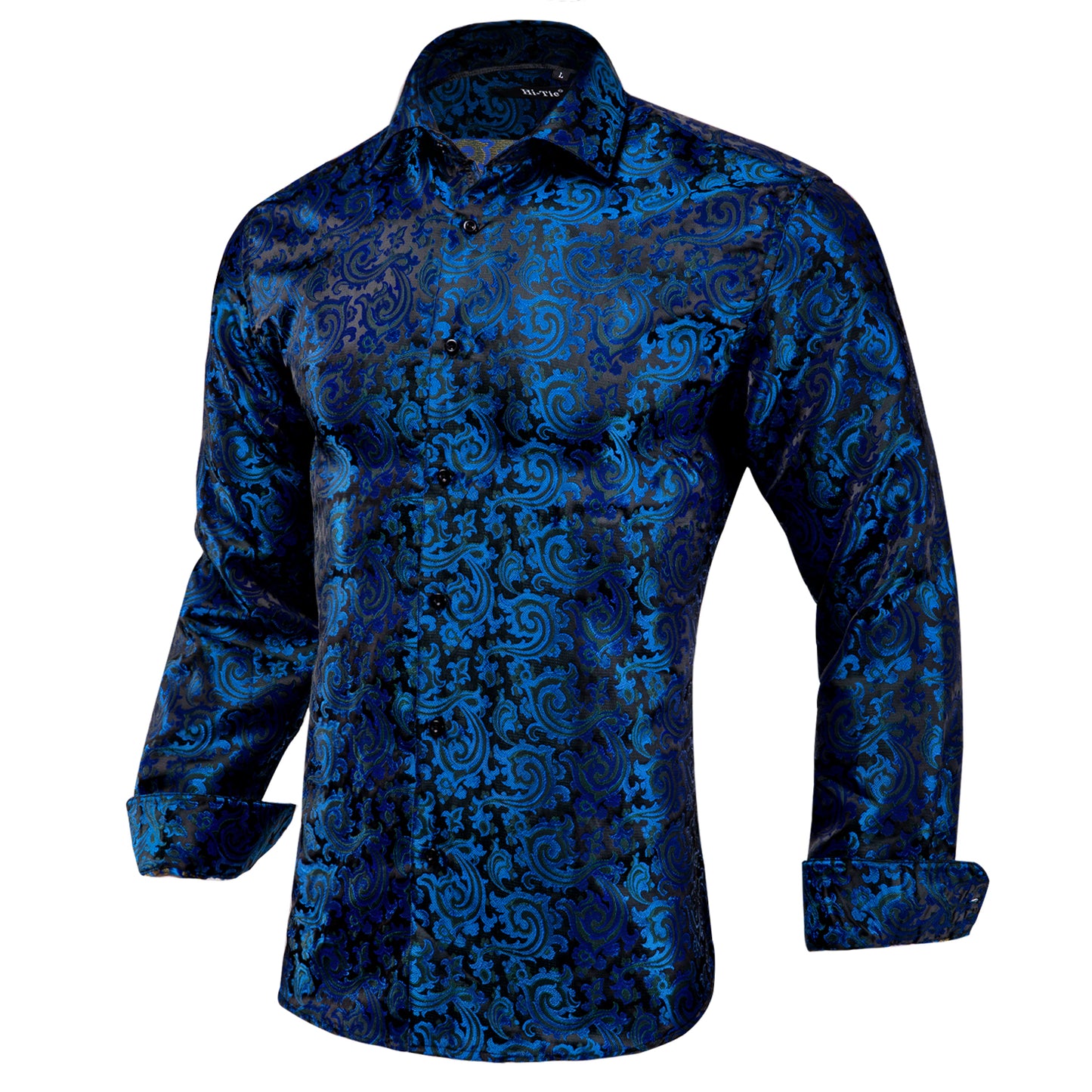 Novelty Silky Shirt - Cloudy Night
