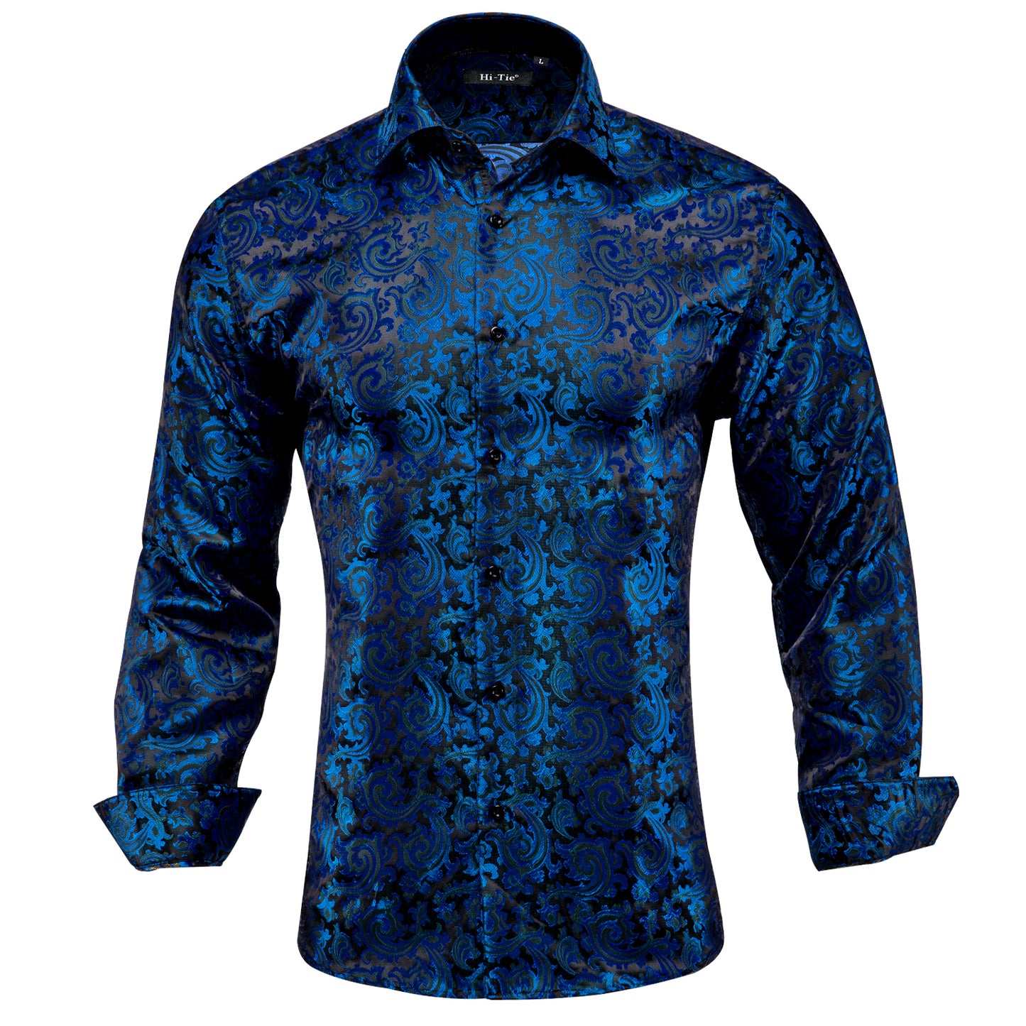Novelty Silky Shirt - Cloudy Night