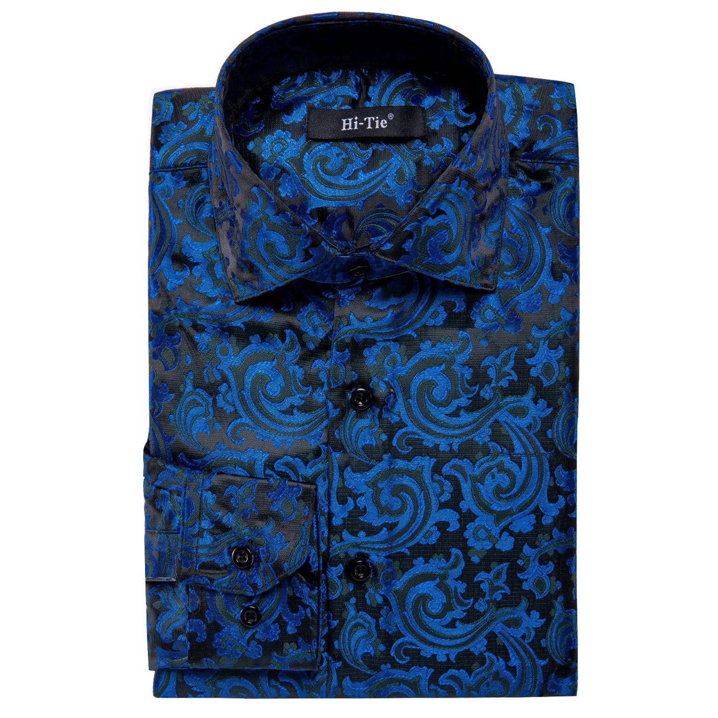 Novelty Silky Shirt - Cloudy Night