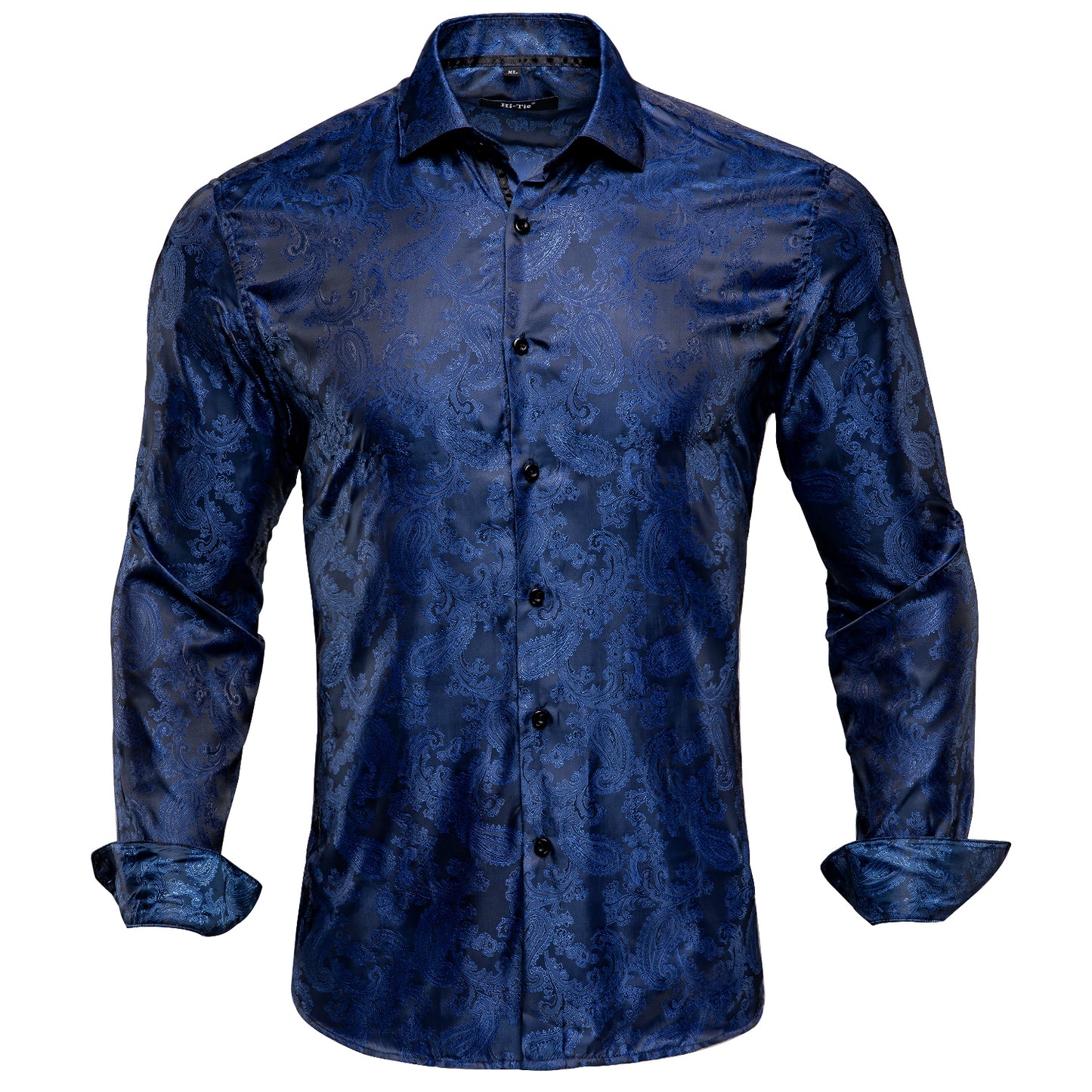 Novelty Silky Shirt - Midnight Cashews