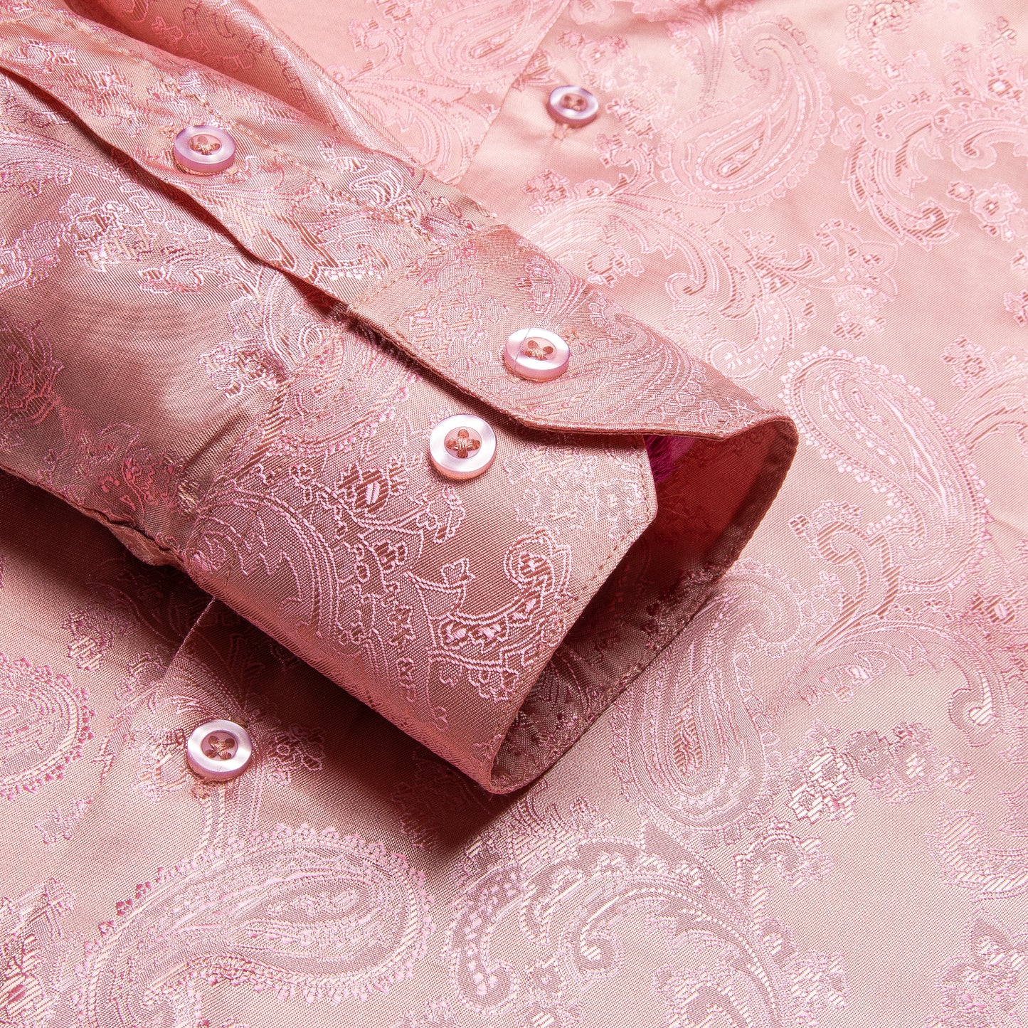 Novelty Silky Shirt - Pink Nuts