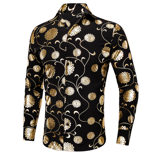 Novelty Printed Shirt Sale Buy 1 Get 1 Free Random Design in Your Size - Golden Night
