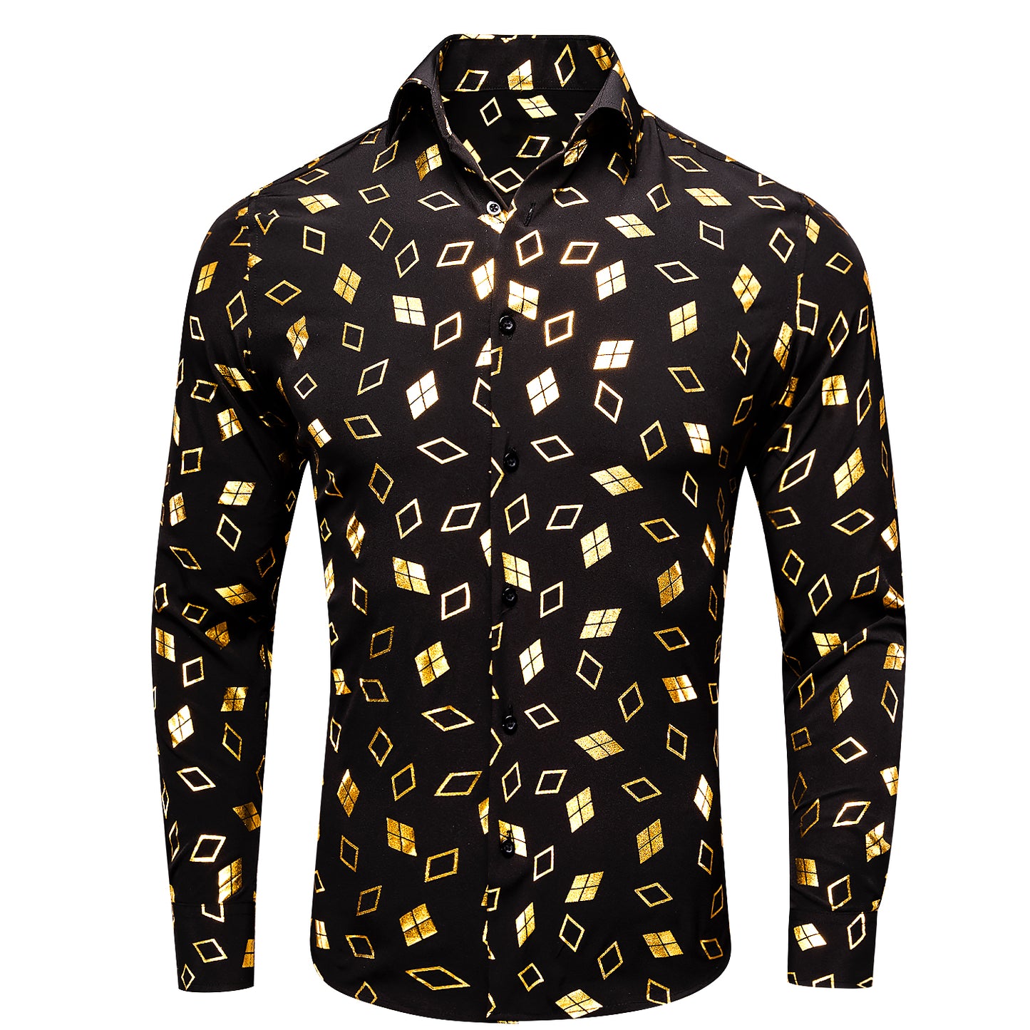 Novelty Printed Shirt - Golden Clubs