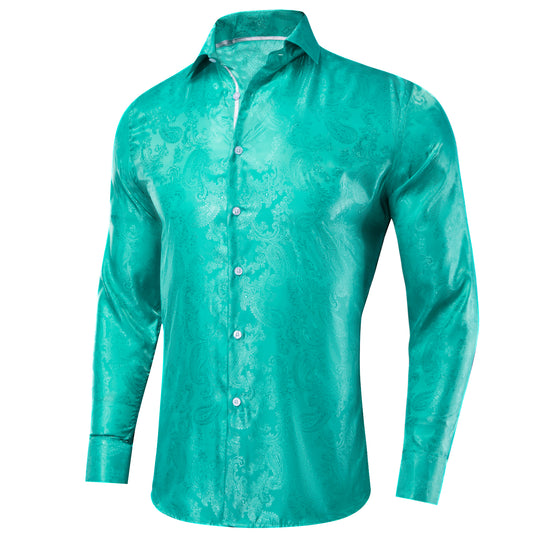 Novelty Silky Shirt Sale Buy 1 Get 1 Free Random Design in Your Size - Seagreen Nuts
