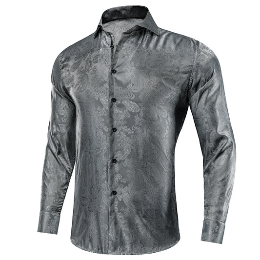 Novelty Silky Shirt Sale Buy 1 Get 1 Free Random Design in Your Size - Slategrey Nuts