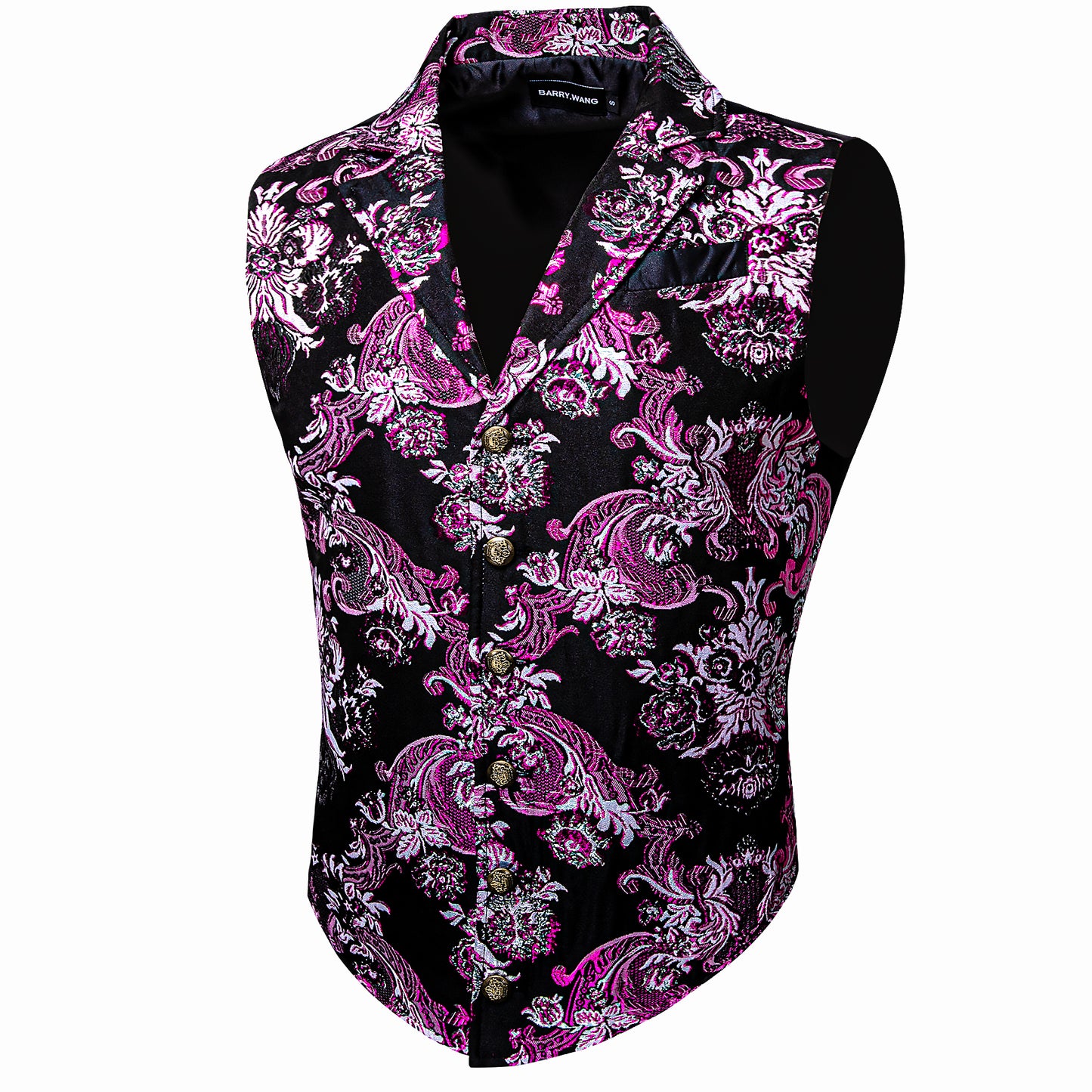 Victorian Waistcoat Steampunk Vintage Vest Silky Retro Palace Purple