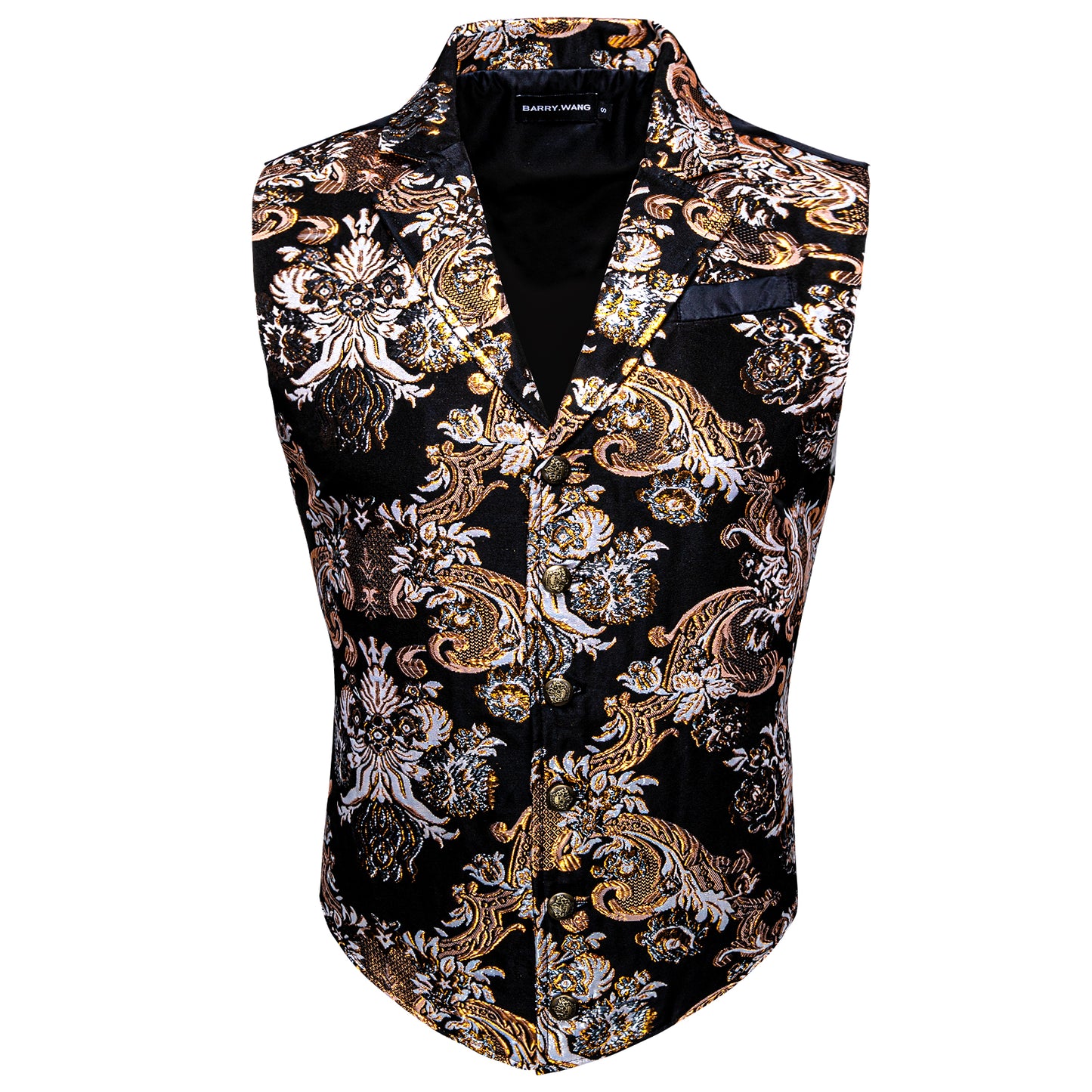 Victorian Waistcoat Steampunk Vintage Vest Silky Retro Palace Goldy
