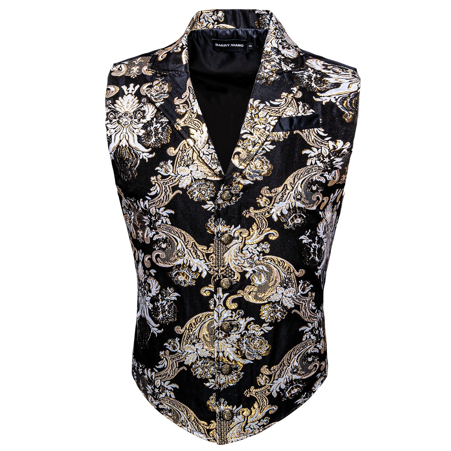 Victorian Waistcoat Steampunk Vintage Vest Silky Retro Palace Ivory