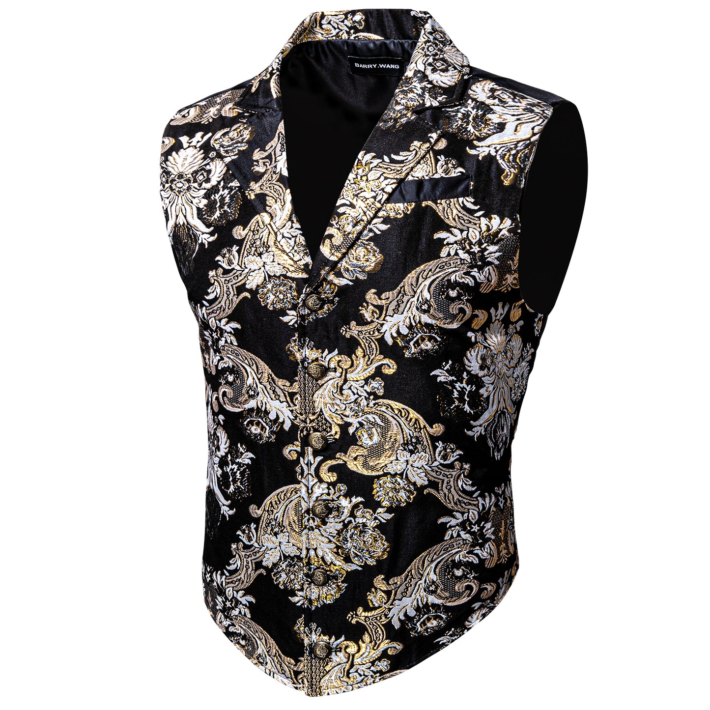 Victorian Waistcoat Steampunk Vintage Vest Silky Retro Palace Ivory