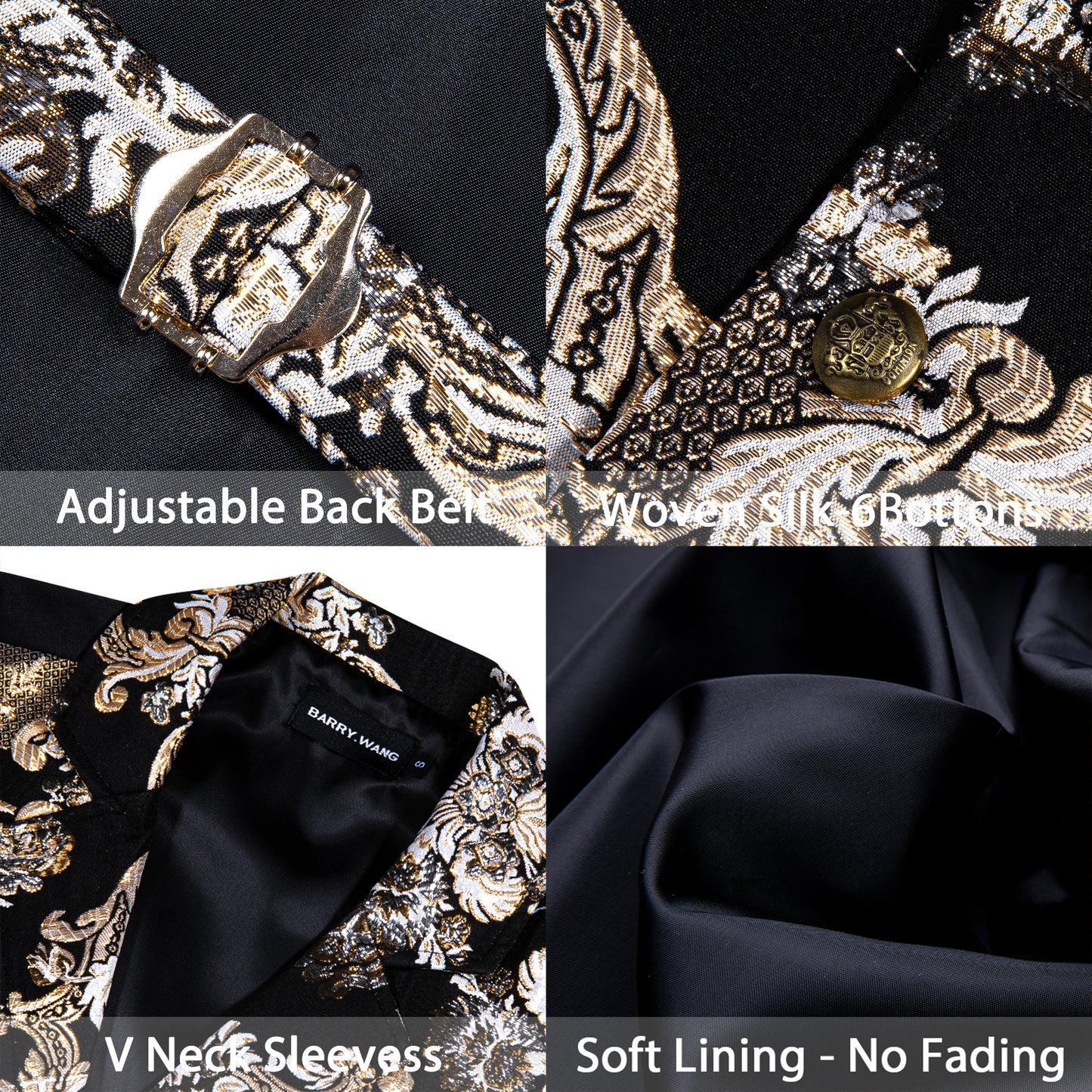 Victorian Waistcoat Steampunk Vintage Vest Silky Retro Palace Ivory