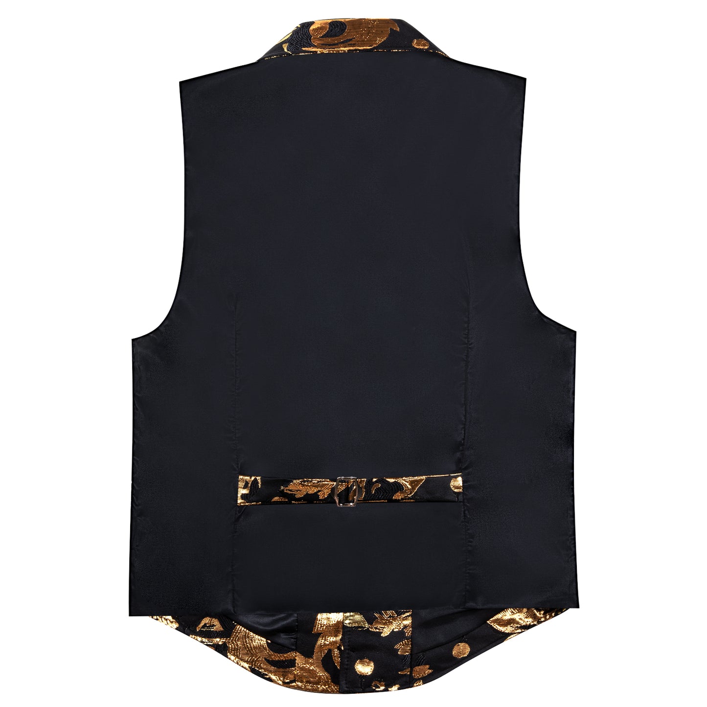 Victorian Waistcoat Steampunk Vintage Vest Silky Retro Ring Bronze