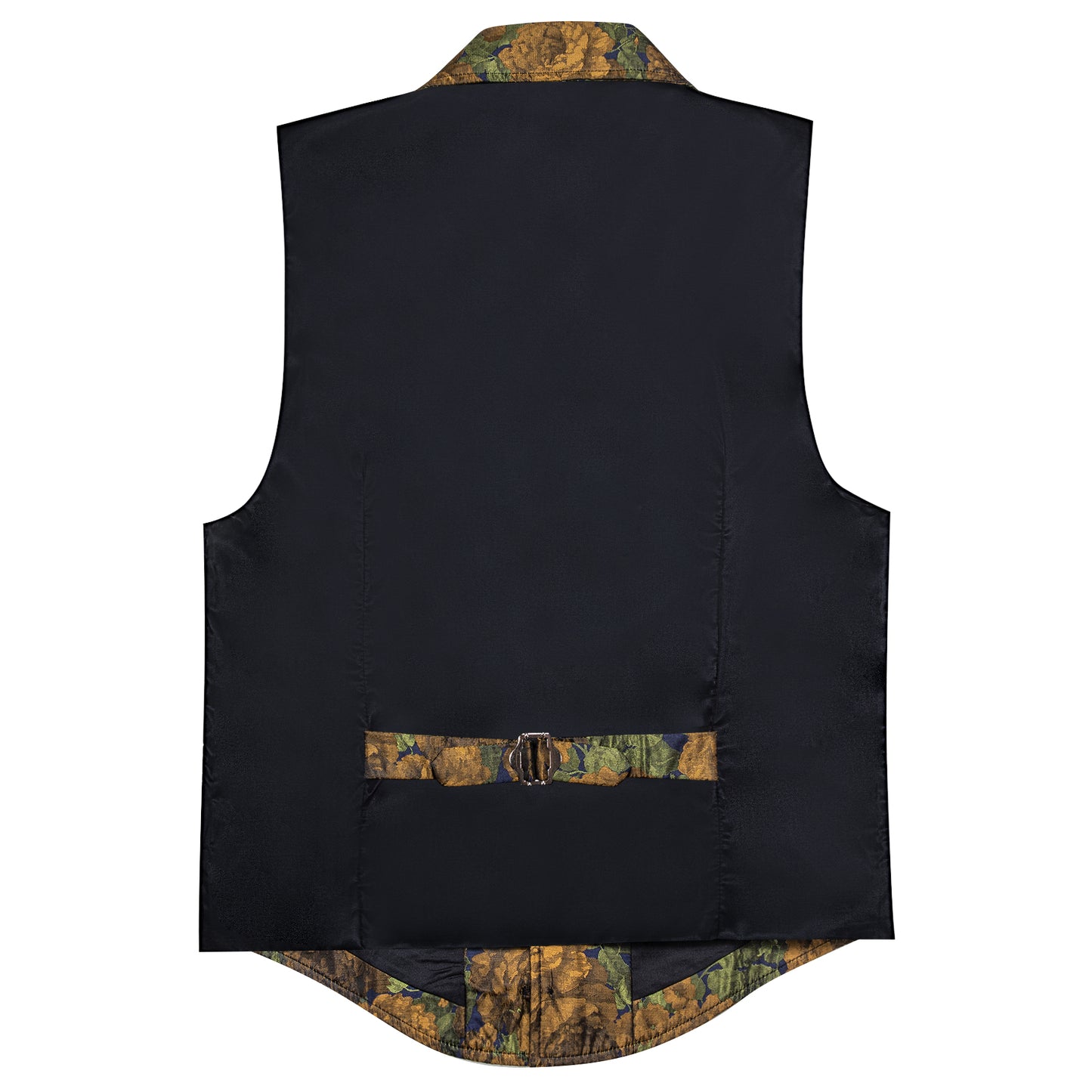 Victorian Waistcoat Steampunk Vintage Vest Silky Retro Yellow Gold