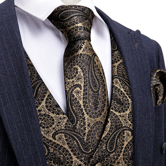 Designer Floral Waistcoat Buy 1 Get 1 Free Random Design in Your Size Silky Novelty Vest Charcoal Whales