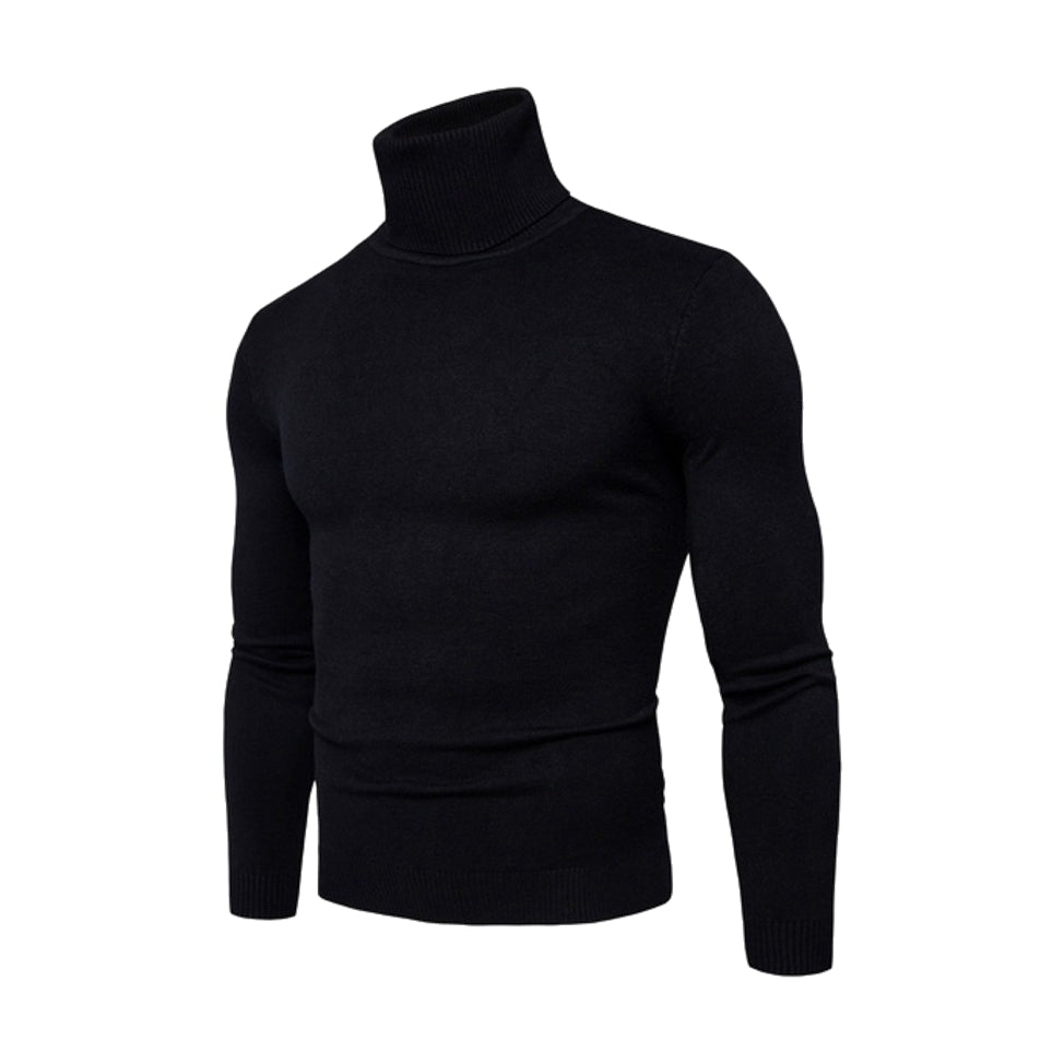 Polo Neck Jumper by Knithouse Gun Grey