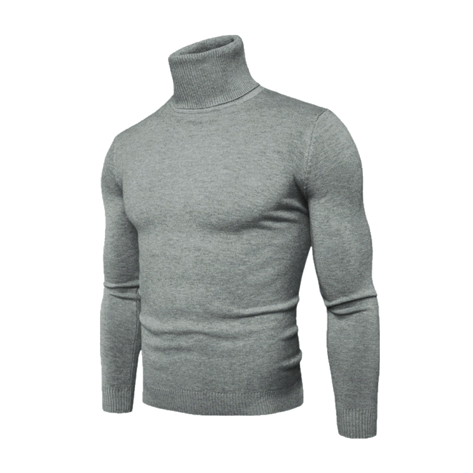 Polo Neck Jumper by Knithouse Green