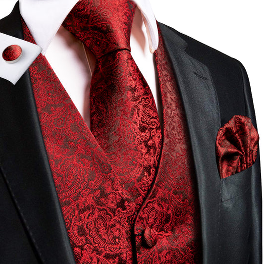 Designer Floral Waistcoat Buy 1 Get 1 Free Random Design in Your Size Silky Novelty Red Moonwalk