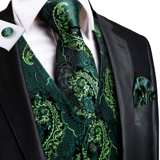 Designer Floral Waistcoat Buy 1 Get 1 Free Random Design in Your Size Silky Novelty Forest Serpent