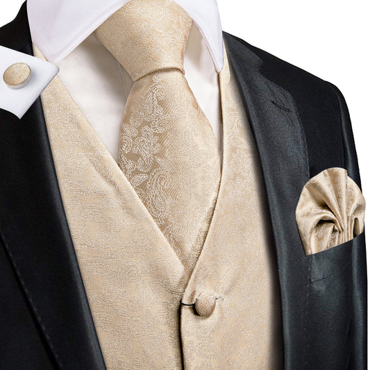 Designer Floral Waistcoat Silky Novelty Vest Mage Twix