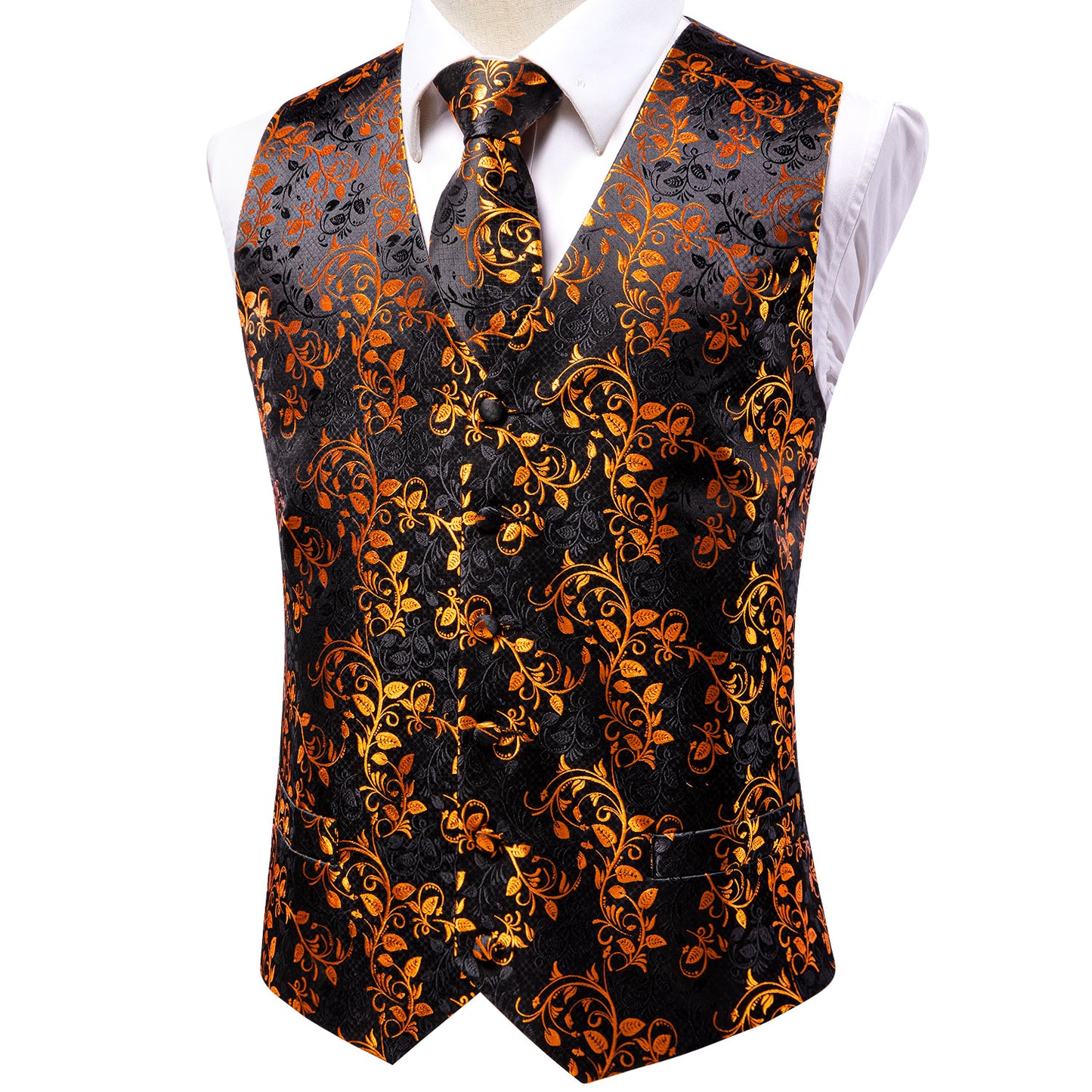 Men's Designer Waistcoat Vintage Vest Silky Set Tuxedo Gilet Good Glory