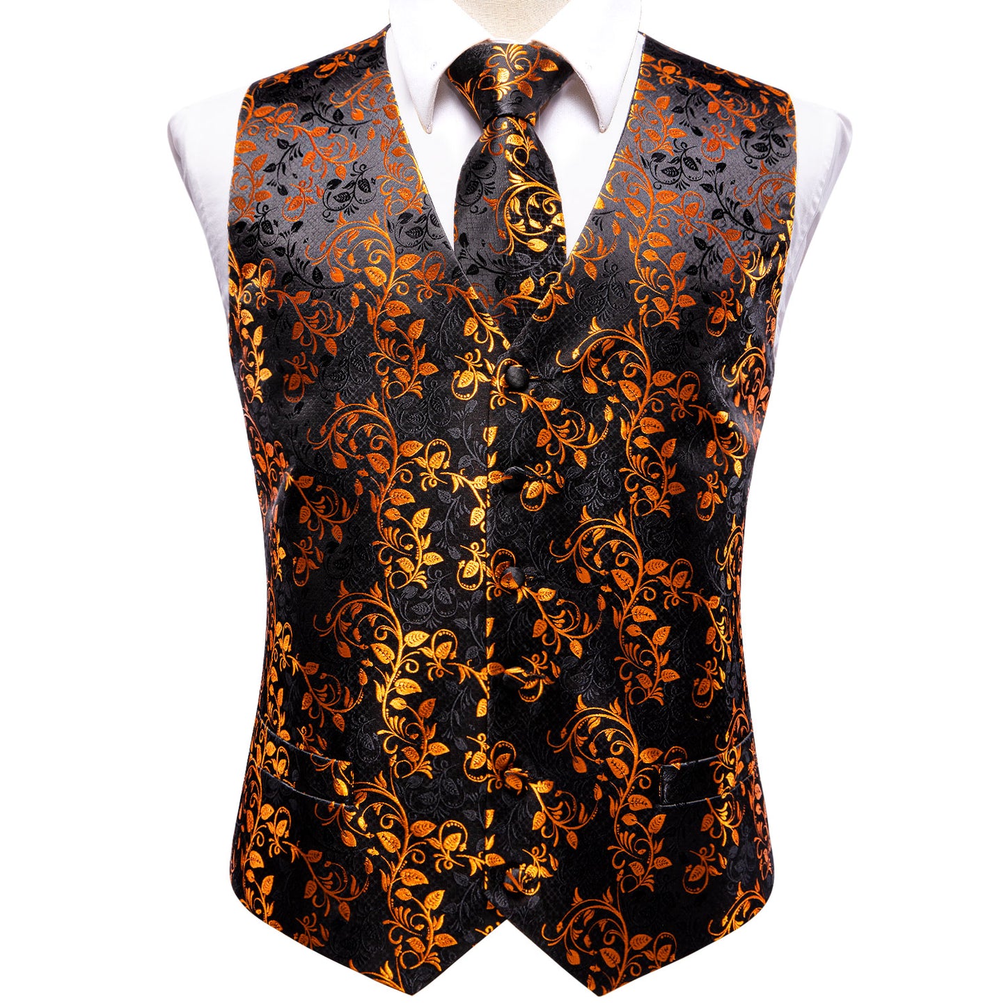 Men's Designer Waistcoat Vintage Vest Silky Set Tuxedo Gilet Good Glory