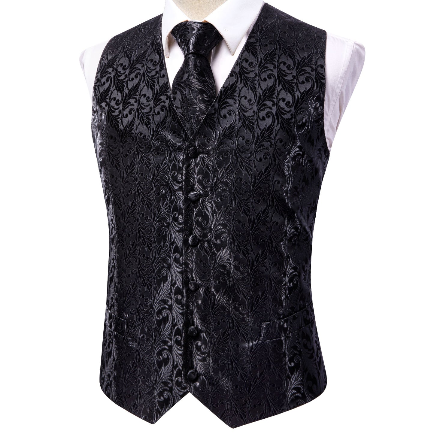 Men's Designer Waistcoat Vintage Vest Silky Set Tuxedo Gilet Gone Glory