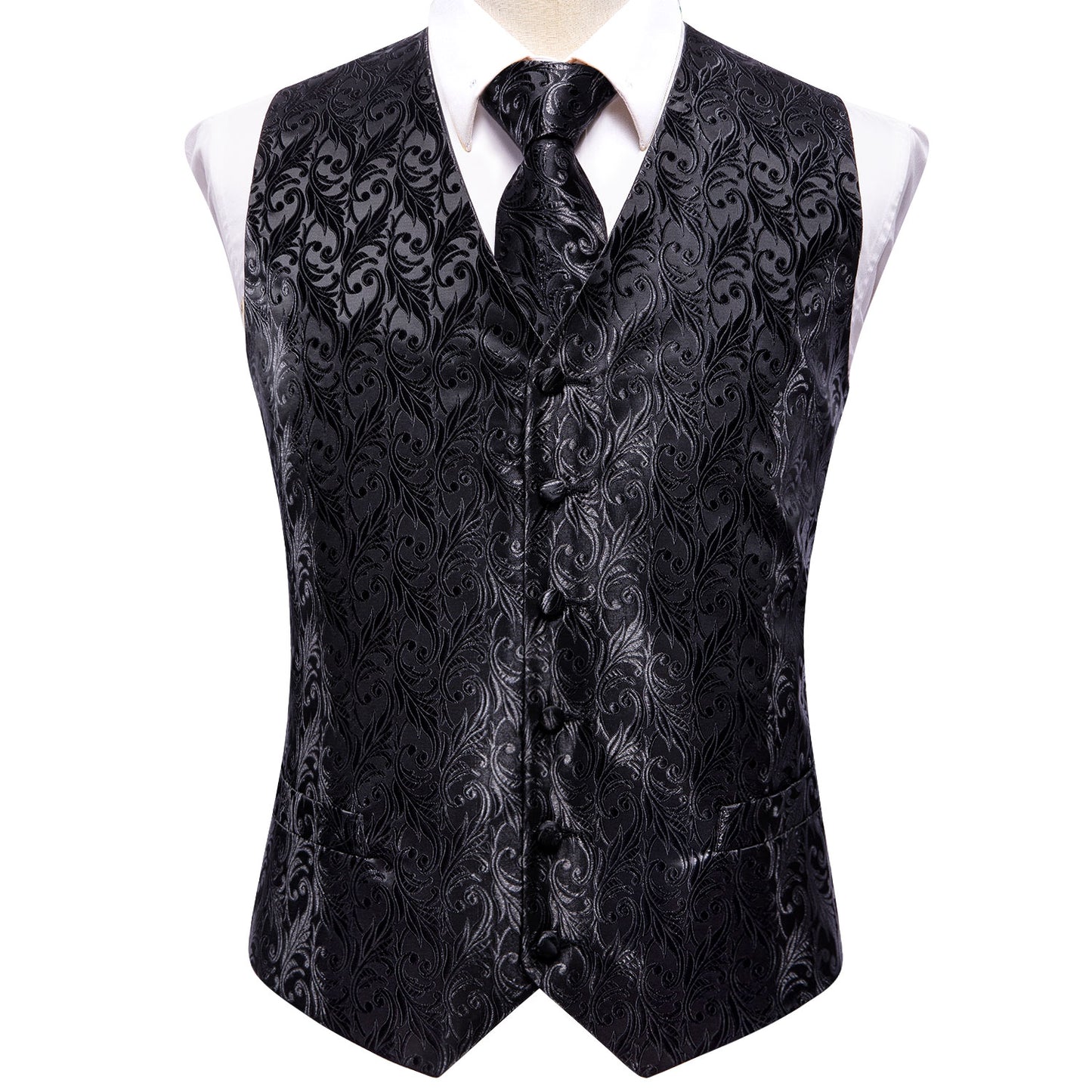 Men's Designer Waistcoat Vintage Vest Silky Set Tuxedo Gilet Gone Glory