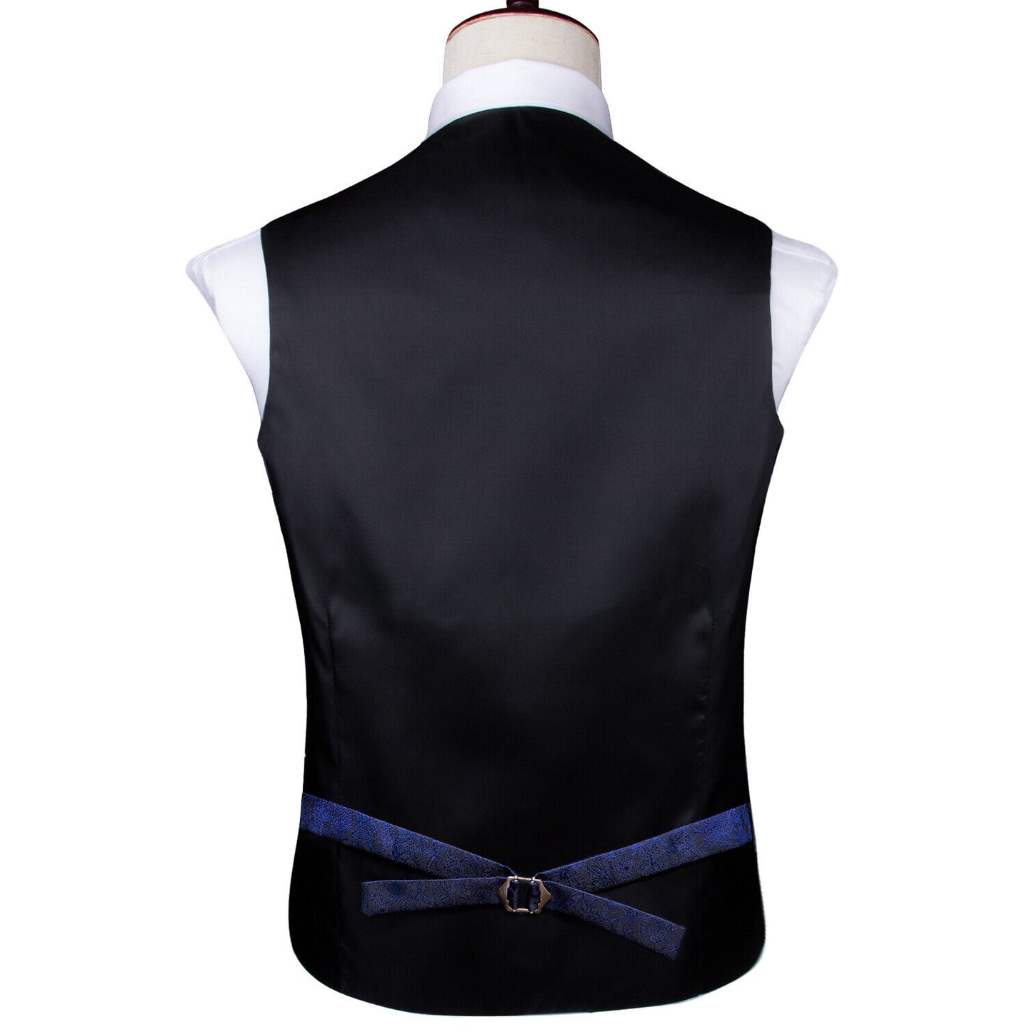 Men's Designer Waistcoat Vintage Vest Silky Set Tuxedo Gilet AS Royal