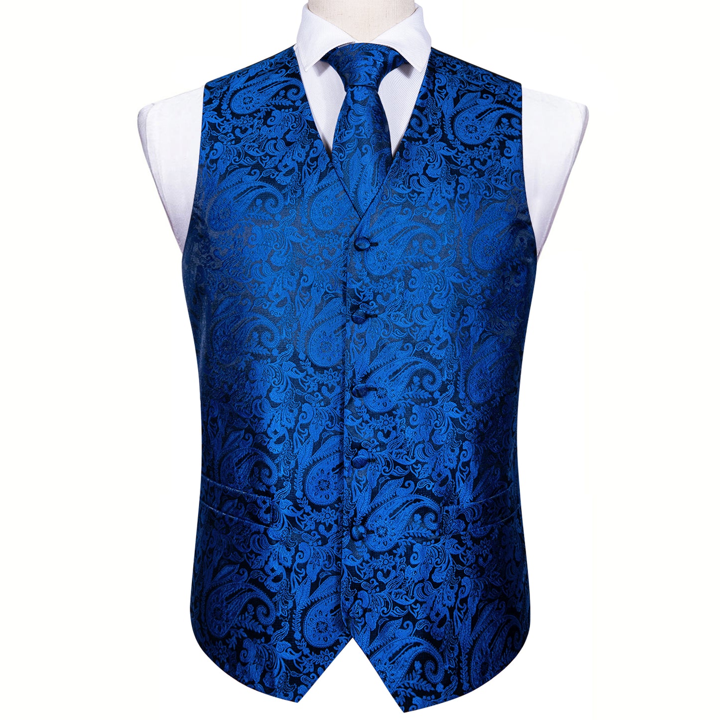 Men's Designer Waistcoat Vintage Vest Silky Set Tuxedo Gilet Royal Guard