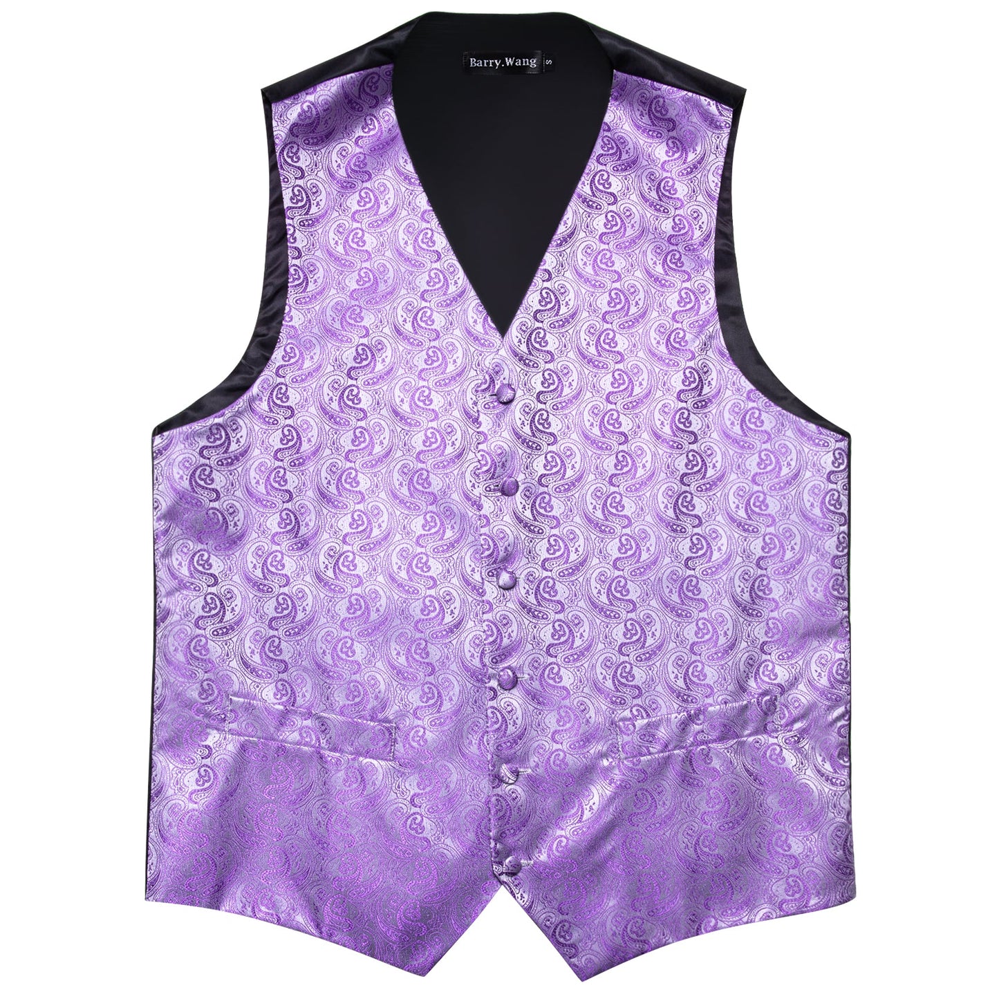Designer Floral Waistcoat Silky Novelty Vest La Venda