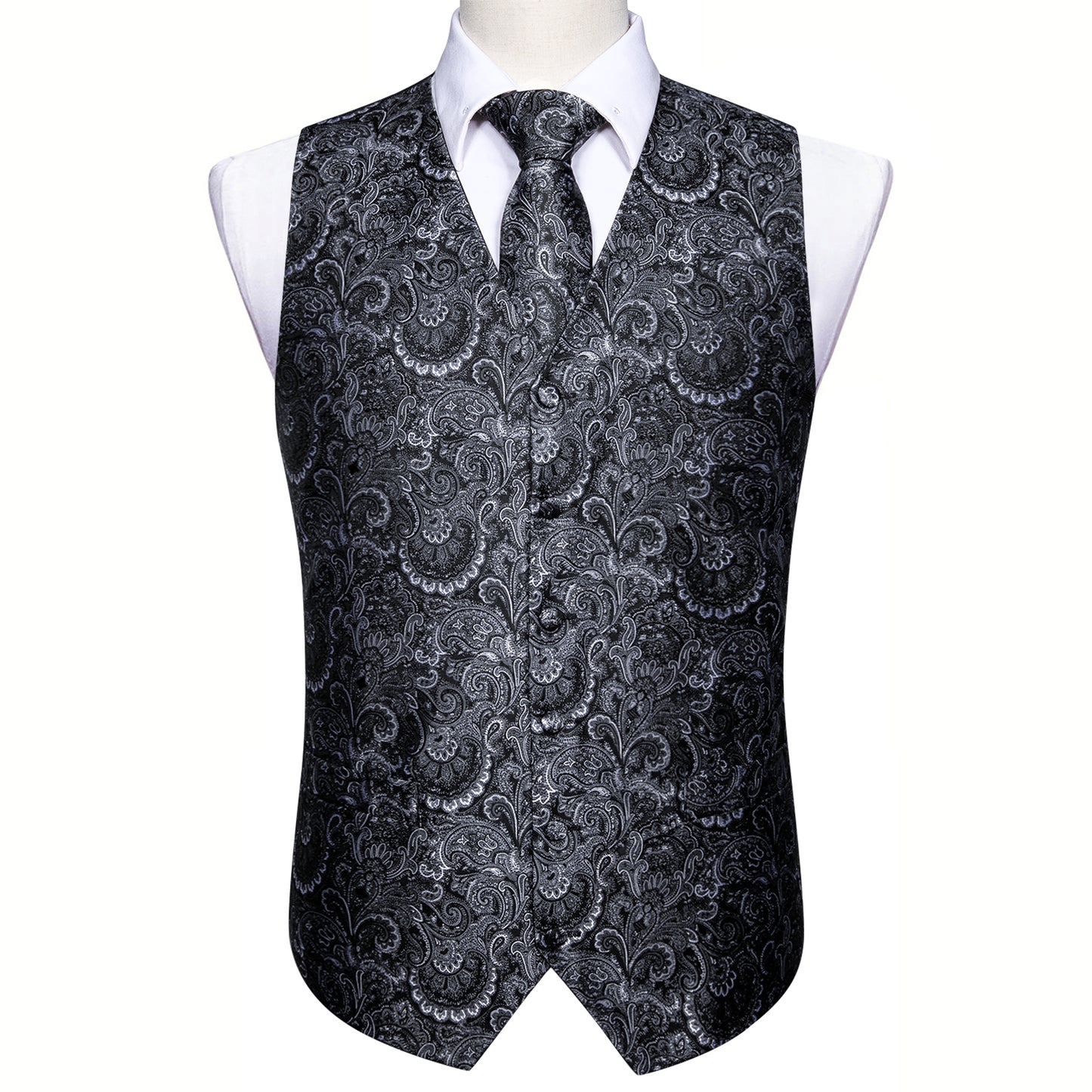 Men's Designer Waistcoat Vintage Vest Silky Set Tuxedo Gilet Dark Sunrise