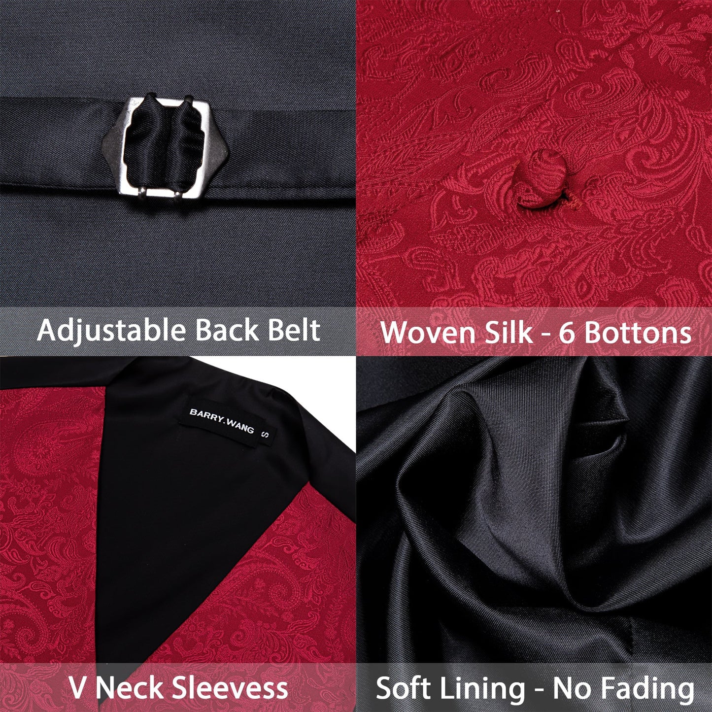 Designer Floral Waistcoat Silky Novelty Vest Lava Leap